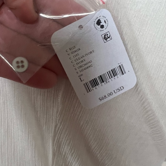 Free People Ivory Ruffled Blouse - Picture 6 of 6